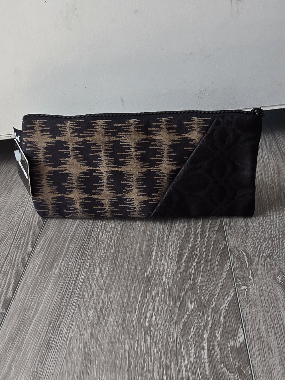 Maruca Design NWT Handmade Boulder CO Ikat Floral Zip Pouch Clutch Wallet